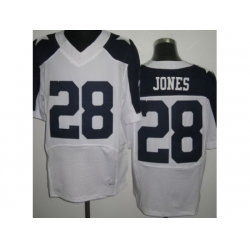 Nike Dallas Cowboys 28 Felix Jones White Elite Thankgivings NFL Jersey