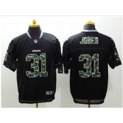 Nike Dallas Cowboys #31 Byron Jones Black Mens Stitched NFL Elite Camo Fashion Jersey