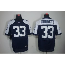 Nike Dallas Cowboys 33 Tony Dorsett Blue Elite Thanksgiving NFL Jersey