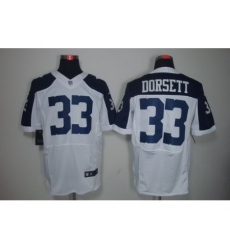 Nike Dallas Cowboys 33 Tony Dorsett White Elite Thanksgiving NFL Jersey