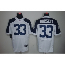 Nike Dallas Cowboys 33 Tony Dorsett White Elite Thanksgiving NFL Jersey