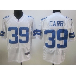 Nike Dallas Cowboys 39 Brandon Carr White Elite NFL Jersey