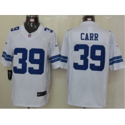 Nike Dallas Cowboys 39 Brandon Carr White LIMITED NFL Jersey