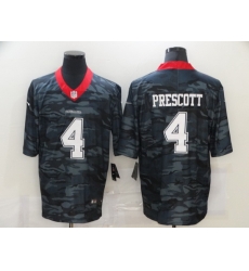 Nike Dallas Cowboys 4 Dak Prescott Black Camo Limited Jersey