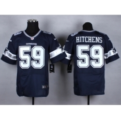 Nike Dallas Cowboys 59 Anthony Hitchens blue Elite NFL Jersey