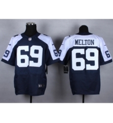 Nike Dallas Cowboys 69 Henry Melton blue Elite thankgivings NFL Jersey