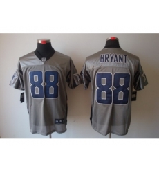 Nike Dallas Cowboys 88 Dez Bryant Grey Elite Shadow NFL Jersey