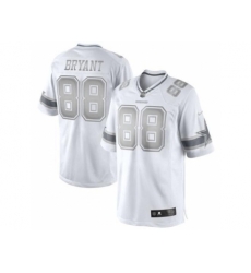 Nike Dallas Cowboys 88 Dez Bryant White Limited Platinum NFL Jersey