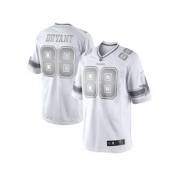 Nike Dallas Cowboys 88 Dez Bryant White Limited Platinum NFL Jersey