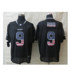 Nike Dallas Cowboys 9 Tony Romo Black Elite USA Flag Fashion NFL Jersey