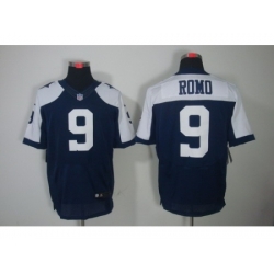 Nike Dallas Cowboys 9 Tony Romo Blue Elite Thankgivings NFL Jersey