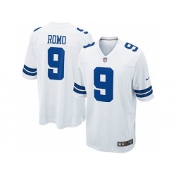 Nike Dallas Cowboys 9 Tony Romo White Game NFL Jersey