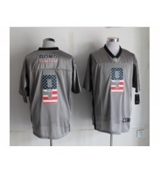 Nike Dallas Cowboys 9 Tony Romo grey Elite USA Flag Fashion NFL Jersey