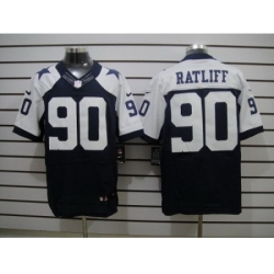 Nike Dallas Cowboys 90 Jay Ratliff Blue Elite Thankgivings NFL Jersey