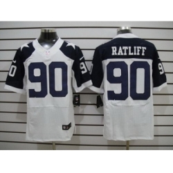 Nike Dallas Cowboys 90 Jay Ratliff White Elite Thankgivings NFL Jersey
