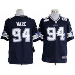 Nike Dallas Cowboys 94 DeMarcus Ware Blue Game NFL Jersey