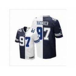 Nike Dallas Cowboys 97 Jason Hatcher white-blue Elite split NFL Jersey