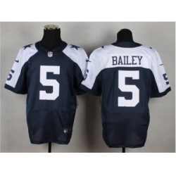 Nike Dallas cowboys 5 Dan Bailey blue Elite thankgivings NFL Jersey
