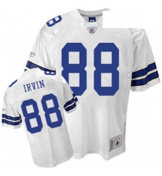 Reebok Dallas Cowboys 88 Michael Irvin Replica White Legend Throwback NFL Jersey