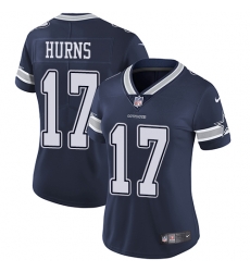Nike Cowboys #17 Allen Hurns Navy Blue Team Color Womens Stitched NFL Vapor Untouchable Limited Jersey