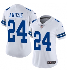 Nike Cowboys #24 Chidobe Awuzie White Womens Stitched NFL Vapor Untouchable Limited Jersey