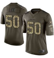Nike Cowboys #50 Lee Green Womens Stitched NFL Limited Salute to Service Jersey