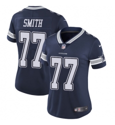 Nike Cowboys #77 Tyron Smith Navy Blue Team Color Womens Stitched NFL Vapor Untouchable Limited Jersey