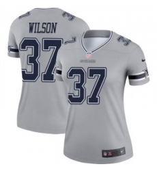 Nike Donovan Wilson Dallas Cowboys Legend Gray Inverted Jersey Women