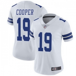 Women Dallas Cowboys 19 Amari Cooper White Limited Vapor Untouchable Jersey