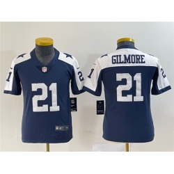 Women Dallas Cowboys 21 Stephon Gilmore Navy Thanksgiving Limited Stitched Football Jersey 28Run Small uFF09