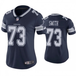 Women Dallas Cowboys 73 Tyler Smith Navy Vapor Untouchable Limited Stitched Jersey