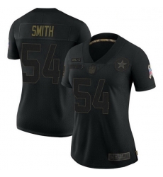 Women Dallas Cowboys Jaylon Smith Black Limited 2020 Salute To Service Jersey