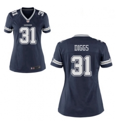 Women Nike Cowboys 31 Treyvon Diggs Blue Game Stitched NFL Jersey