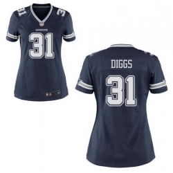 Women Nike Cowboys 31 Treyvon Diggs Blue Game Stitched NFL Jersey