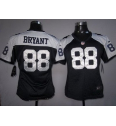 Women Nike Dallas Cowboys #88 Bryant Blue Thankgivings Nike NFL Jerseys