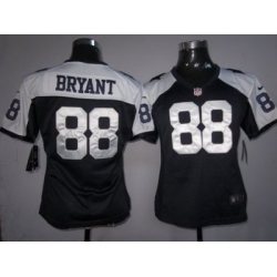 Women Nike Dallas Cowboys #88 Bryant Blue Thankgivings Nike NFL Jerseys