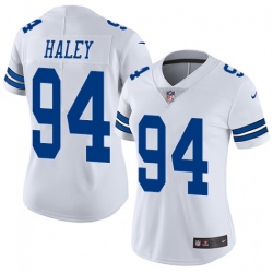 Women Nike Dallas Cowboys #94 Charles Harley White Vapor Limited Stitched NFL Jersey