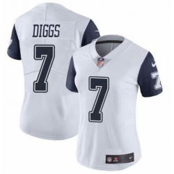 Women Nike Dallas Cowboys Trevon Diggs #7 Rush Vapor Limited Jersey