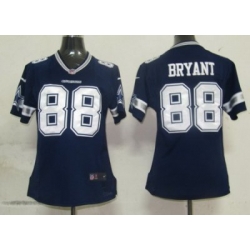 Women Nike Dallas cowboys 88 Bryant Authentic Game Jersey