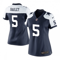 Women Nike Dan Bailey Dallas Cowboys Elite Throwback Alternate Jersey  Navy Blue