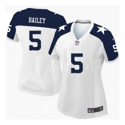Women Nike Dan Bailey Dallas Cowboys Elite Throwback Alternate Jersey  White