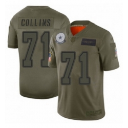 Womens Dallas Cowboys 71 Lael Collins Limited Camo 2019 Salute to Service Football Jersey