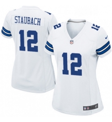 Womens Nike Dallas Cowboys 12 Roger Staubach Game White NFL Jersey