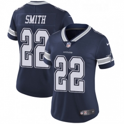 Womens Nike Dallas Cowboys 22 Emmitt Smith Navy Blue Team Color Vapor Untouchable Limited Player NFL Jersey