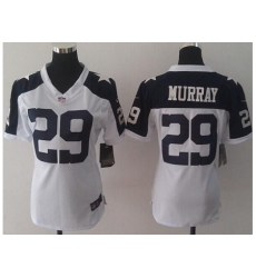 Women's Nike Dallas Cowboys #29 DeMarco Murray White Thanksgiving Throwback Stitched Jersey