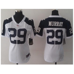 Women's Nike Dallas Cowboys #29 DeMarco Murray White Thanksgiving Throwback Stitched Jersey