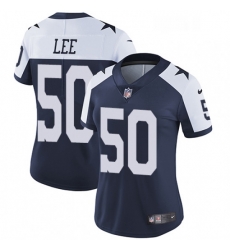 Womens Nike Dallas Cowboys 50 Sean Lee Elite Navy Blue Throwback Alternate NFL Jersey