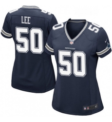 Womens Nike Dallas Cowboys 50 Sean Lee Game Navy Blue Team Color NFL Jersey