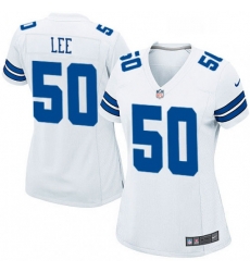 Womens Nike Dallas Cowboys 50 Sean Lee Game White NFL Jersey
