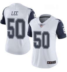 Womens Nike Dallas Cowboys 50 Sean Lee Limited White Rush Vapor Untouchable NFL Jersey